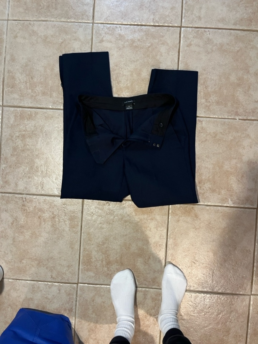 Club Monaco Navy Tailored Trousers
